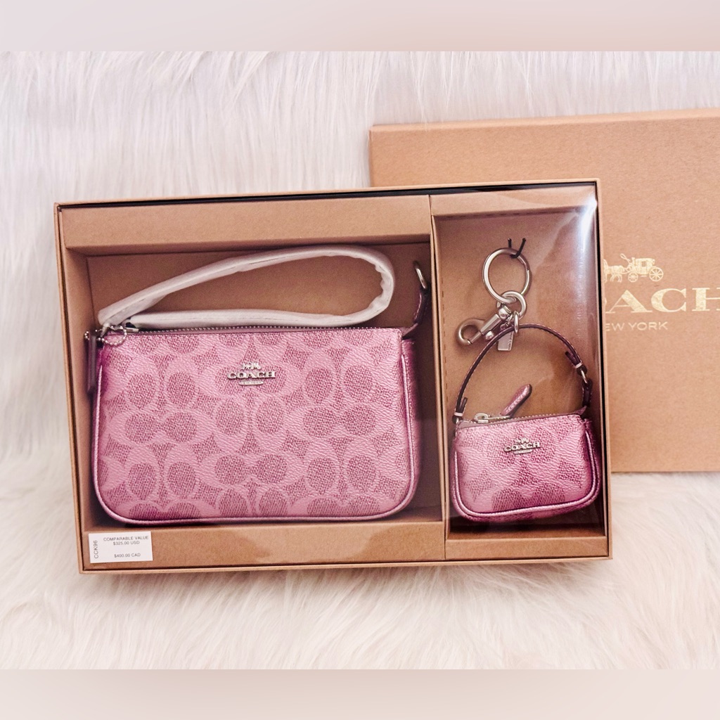 Nwt Coach Boxed Nolita 19 Bag And Nolita Bag Charm Set Cck96 In Pink/Rose
